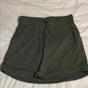 Dark Green Athletic Skort with Inner Lining and pockets